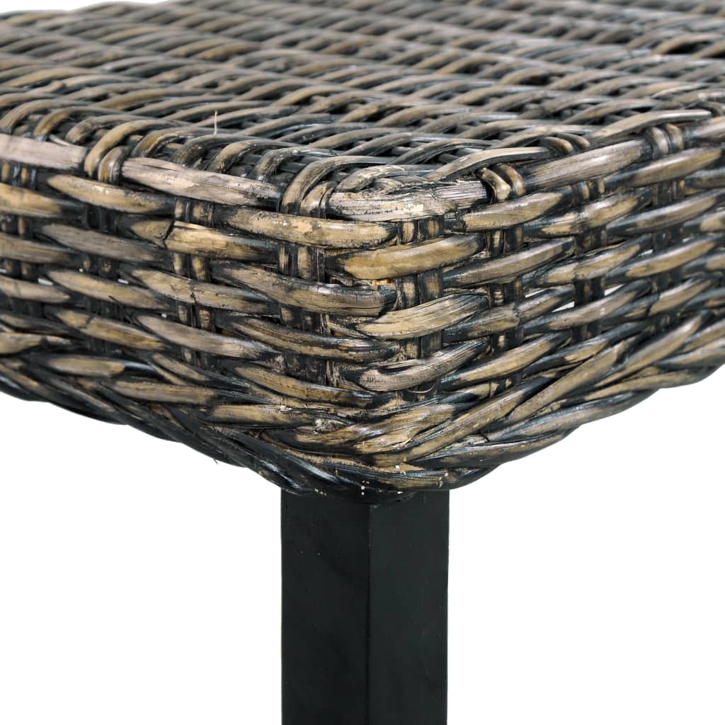 bench-43-3-black-natural-kubu-rattan-and-solid-mango-wood At Willow and Wine USA!