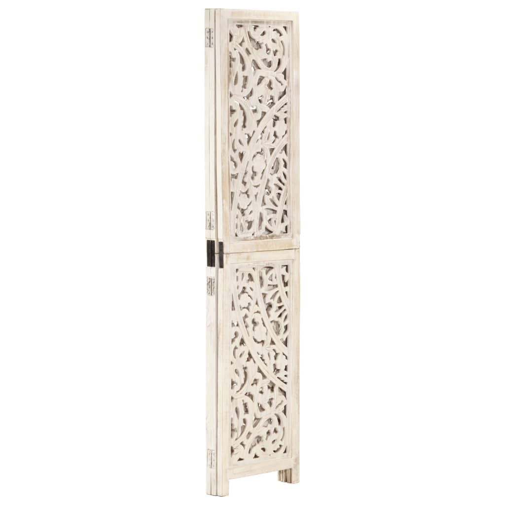 hand-carved-3-panel-room-divider-white-47-2-x65-solid-mango-wood-1 At Willow and Wine USA!
