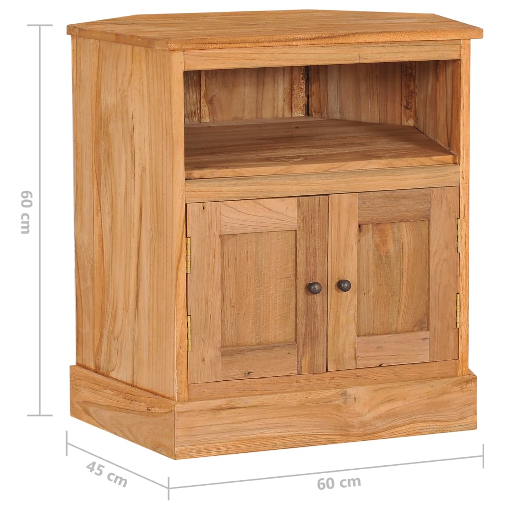 corner-sideboard-23-6-x17-7-x23-6-solid-teak-wood At Willow and Wine USA!