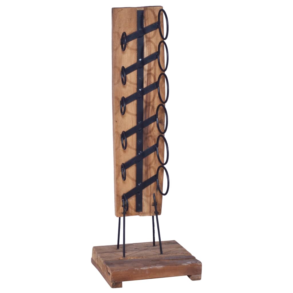 wine-rack-for-6-bottles-13-8-x13-8-x39-4-solid-teak-wood At Willow and Wine USA!