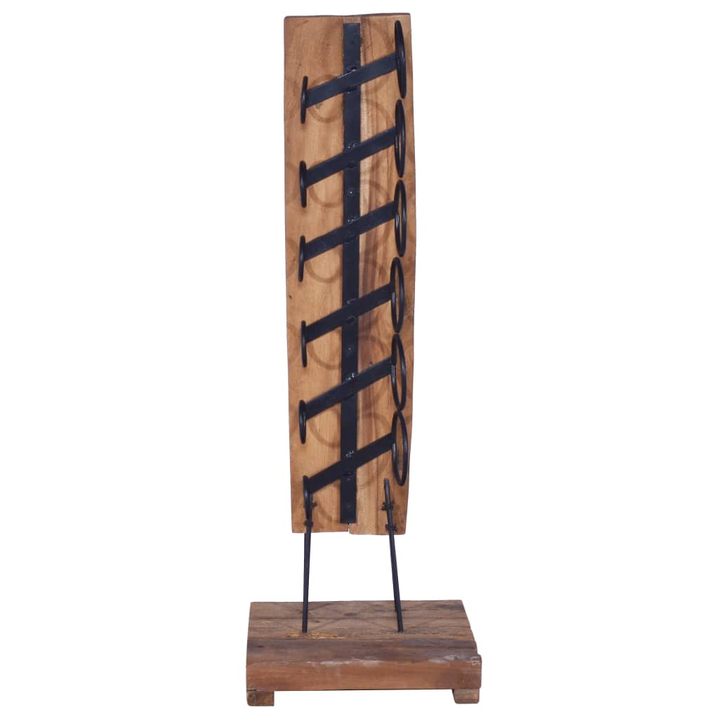 wine-rack-for-6-bottles-13-8-x13-8-x39-4-solid-teak-wood At Willow and Wine USA!