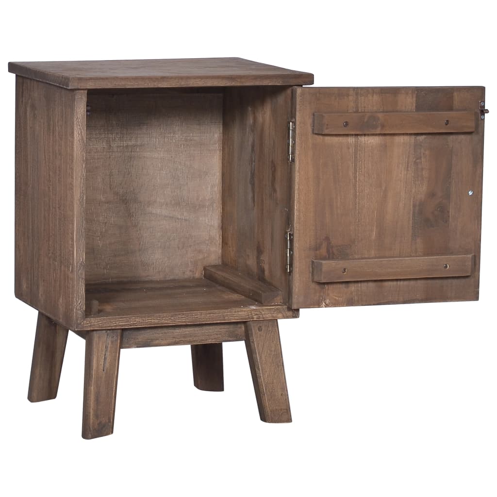 Bedside Cabinet 15.7"x11.8"x20.9" Solid Teak Wood