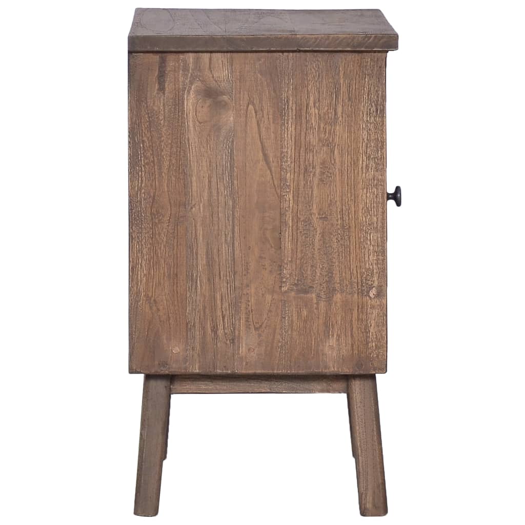 Bedside Cabinet 15.7"x11.8"x20.9" Solid Teak Wood