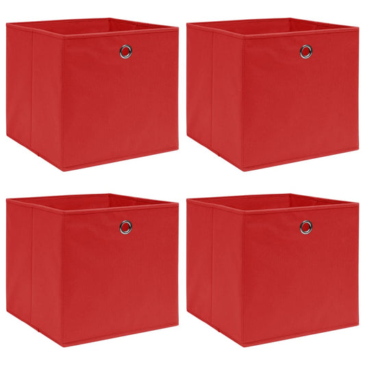 storage-boxes-4-pcs-red-12-6-x12-6-x12-6-fabric-813947 At Willow and Wine USA!