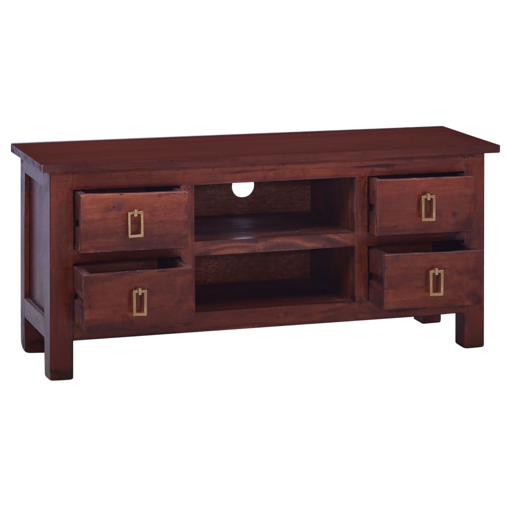 tv-stand-classical-brown-39-4-x11-8-x17-7-solid-mahogany-wood At Willow and Wine USA!