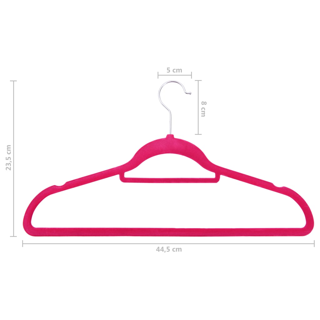 100-pcs-clothes-hanger-set-anti-slip-pink-velvet-813941 At Willow and Wine USA!