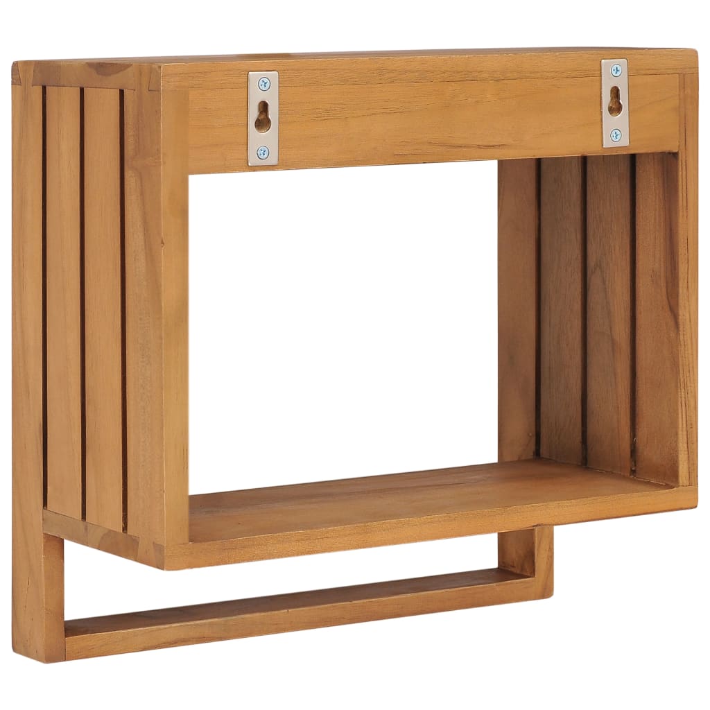 wall-mounted-towel-rack-13-8-x7-9-x13-8-solid-teak-wood At Willow and Wine USA!