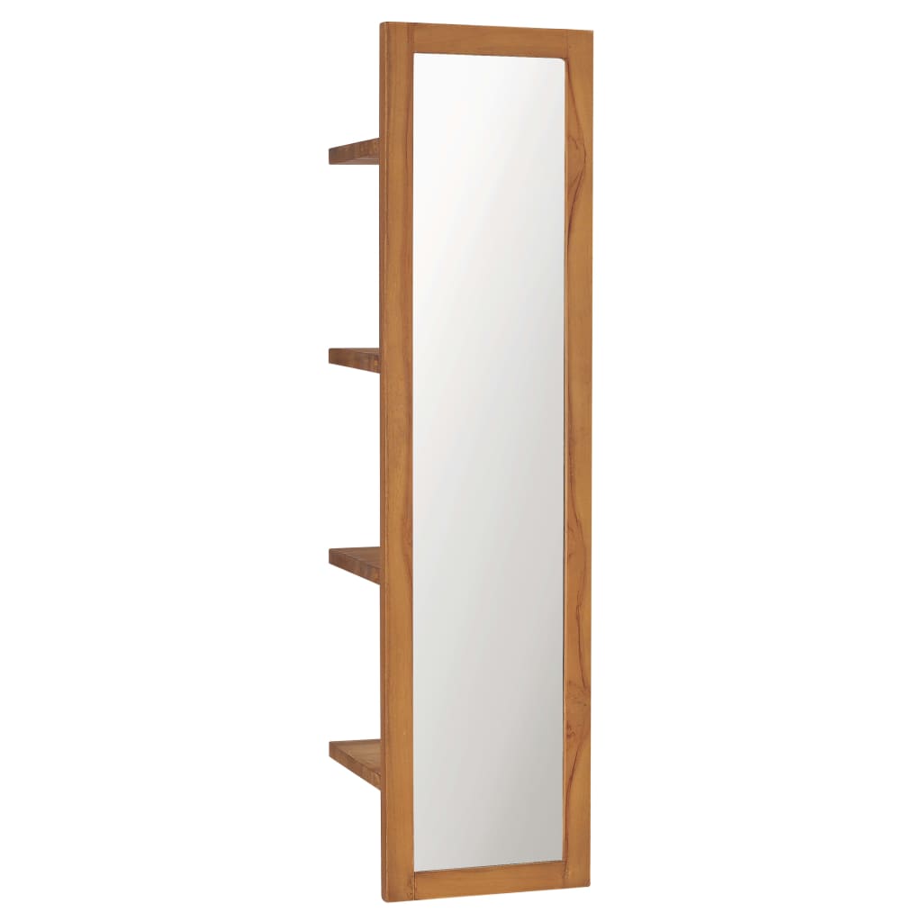 wall-mirror-with-shelves-11-8-x11-8-x47-2-solid-teak-wood At Willow and Wine USA!