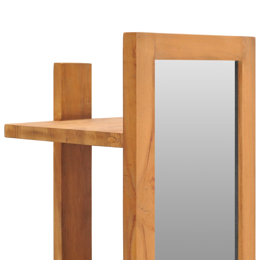 wall-mirror-with-shelves-11-8-x11-8-x47-2-solid-teak-wood At Willow and Wine USA!