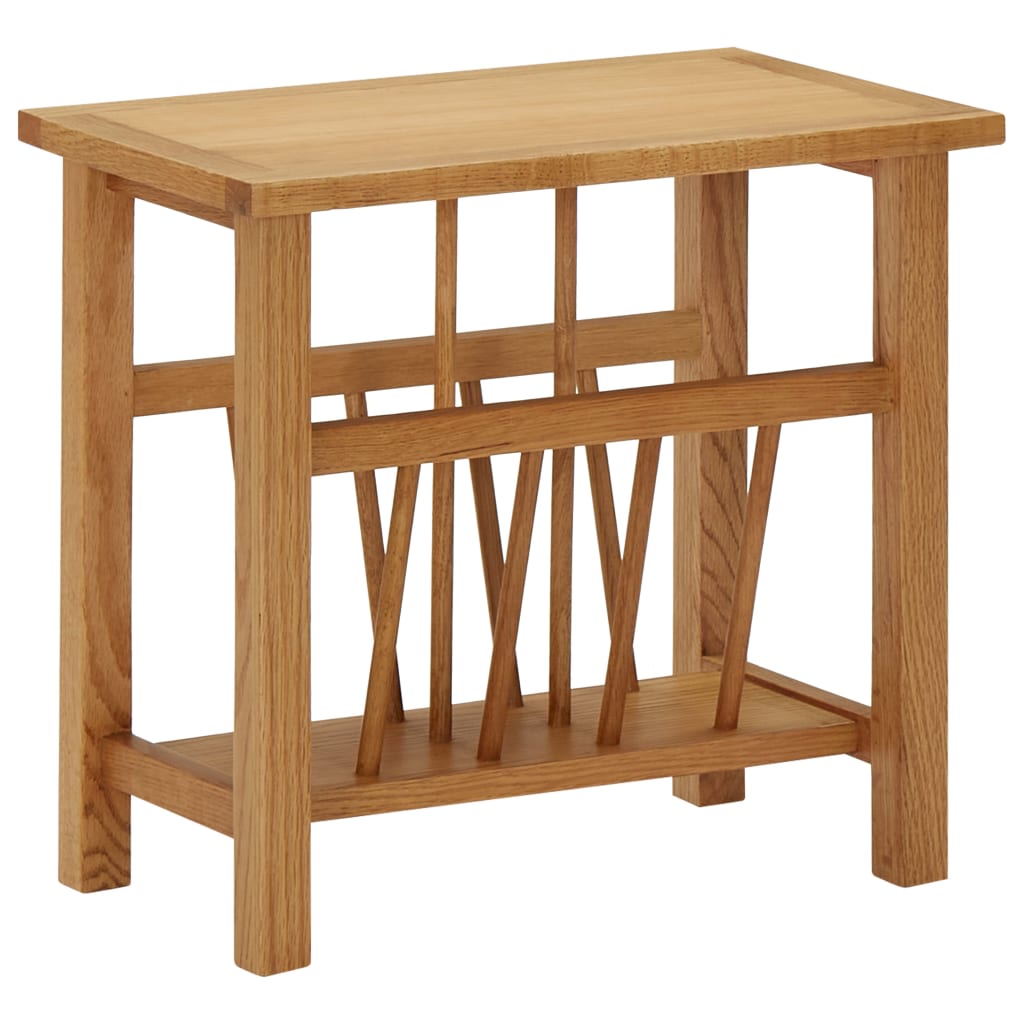 magazine-table-17-7-x10-6-x16-5-solid-oak-wood At Willow and Wine USA!