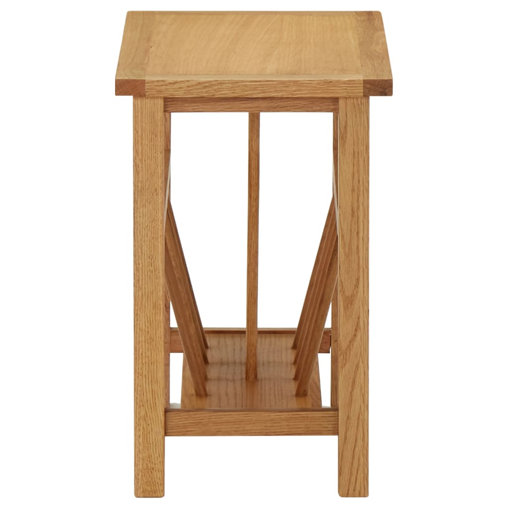 magazine-table-17-7-x10-6-x16-5-solid-oak-wood At Willow and Wine USA!