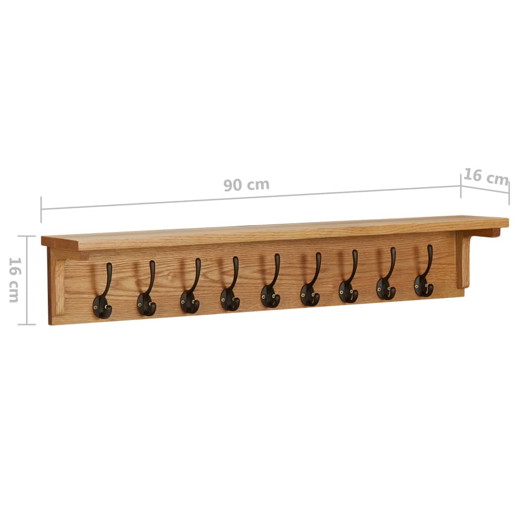 coat-rack-35-4-x6-3-x6-3-solid-oak-wood At Willow and Wine USA!