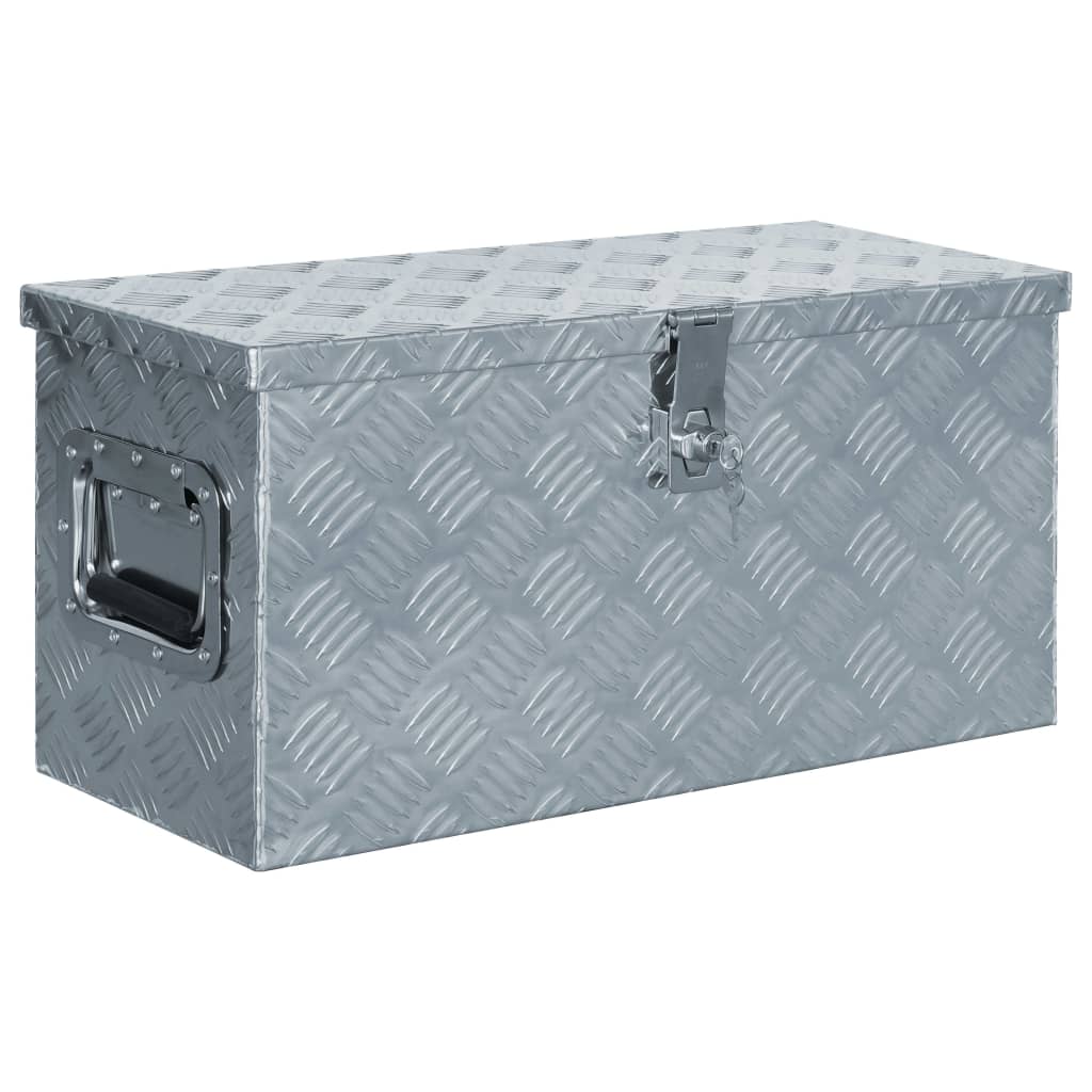 storage-box-silver-31-5-x15-4-x11-8-aluminum At Willow and Wine USA!