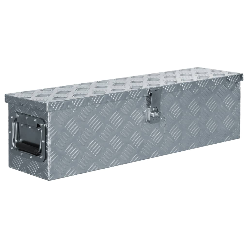 storage-box-silver-31-5-x15-4-x11-8-aluminum At Willow and Wine USA!