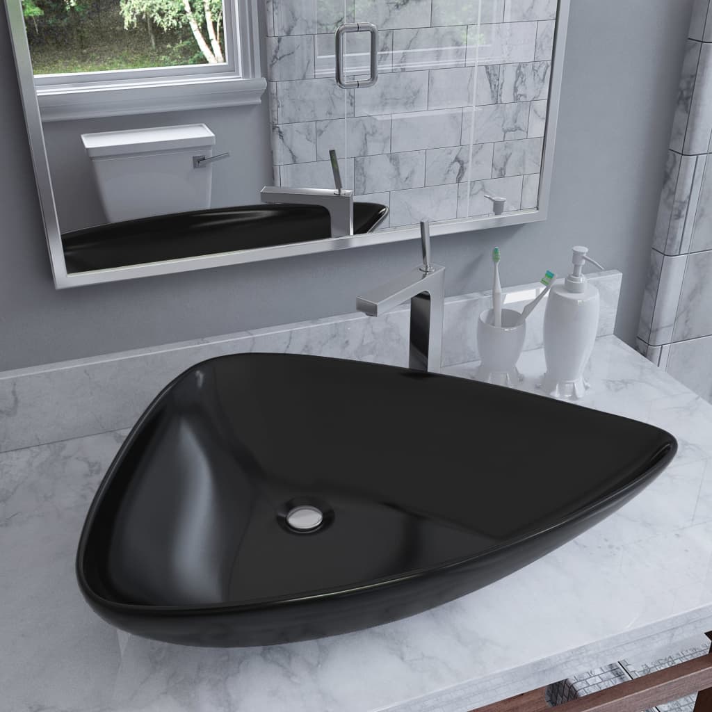 basin-ceramic-black-triangle-25-4-x17-9-x4-5 At Willow and Wine USA!