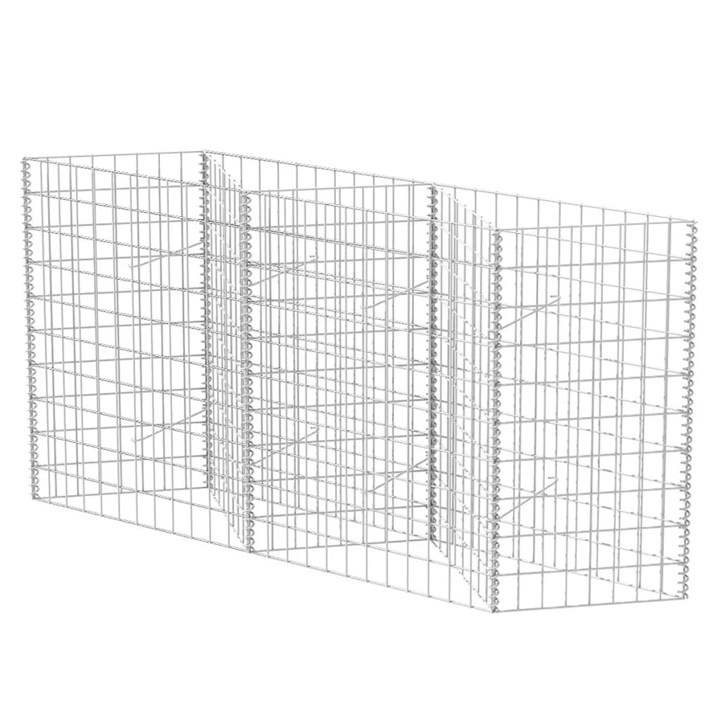 gabion-basket-galvanized-steel-47-2-x11-8-x39-4 At Willow and Wine USA!