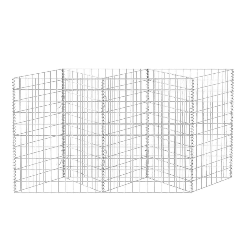 gabion-basket-galvanized-steel-47-2-x11-8-x39-4 At Willow and Wine USA!