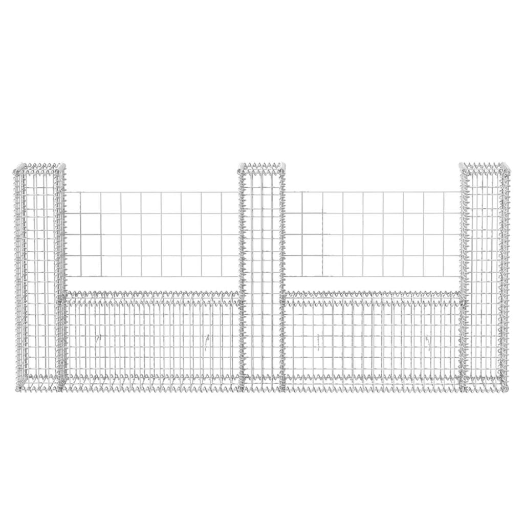 gabion-basket-u-shape-galvanized-steel-94-5-x7-9x39-4 At Willow and Wine USA!