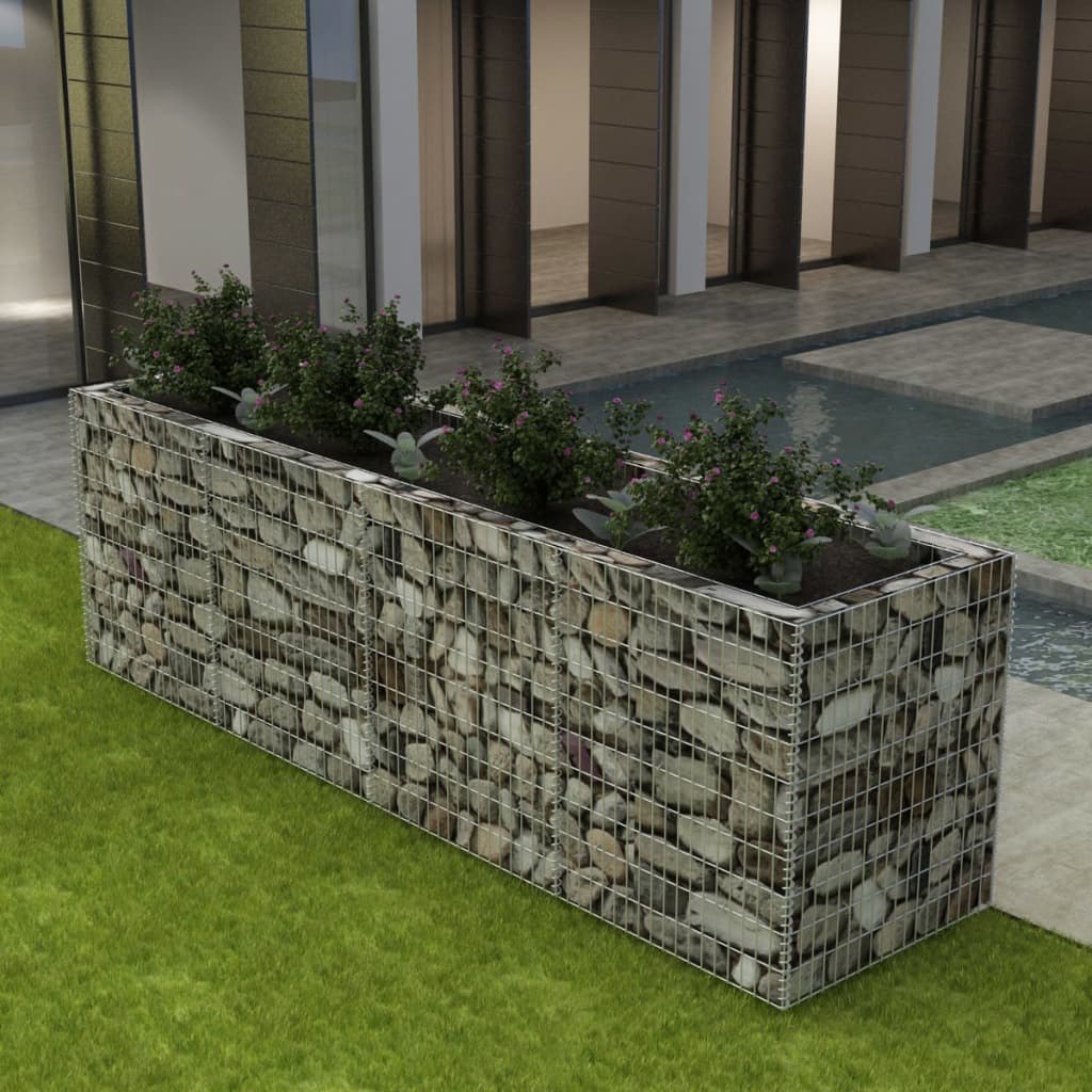 gabion-raised-bed-steel-19-7-x19-7-x39-4 At Willow and Wine USA!