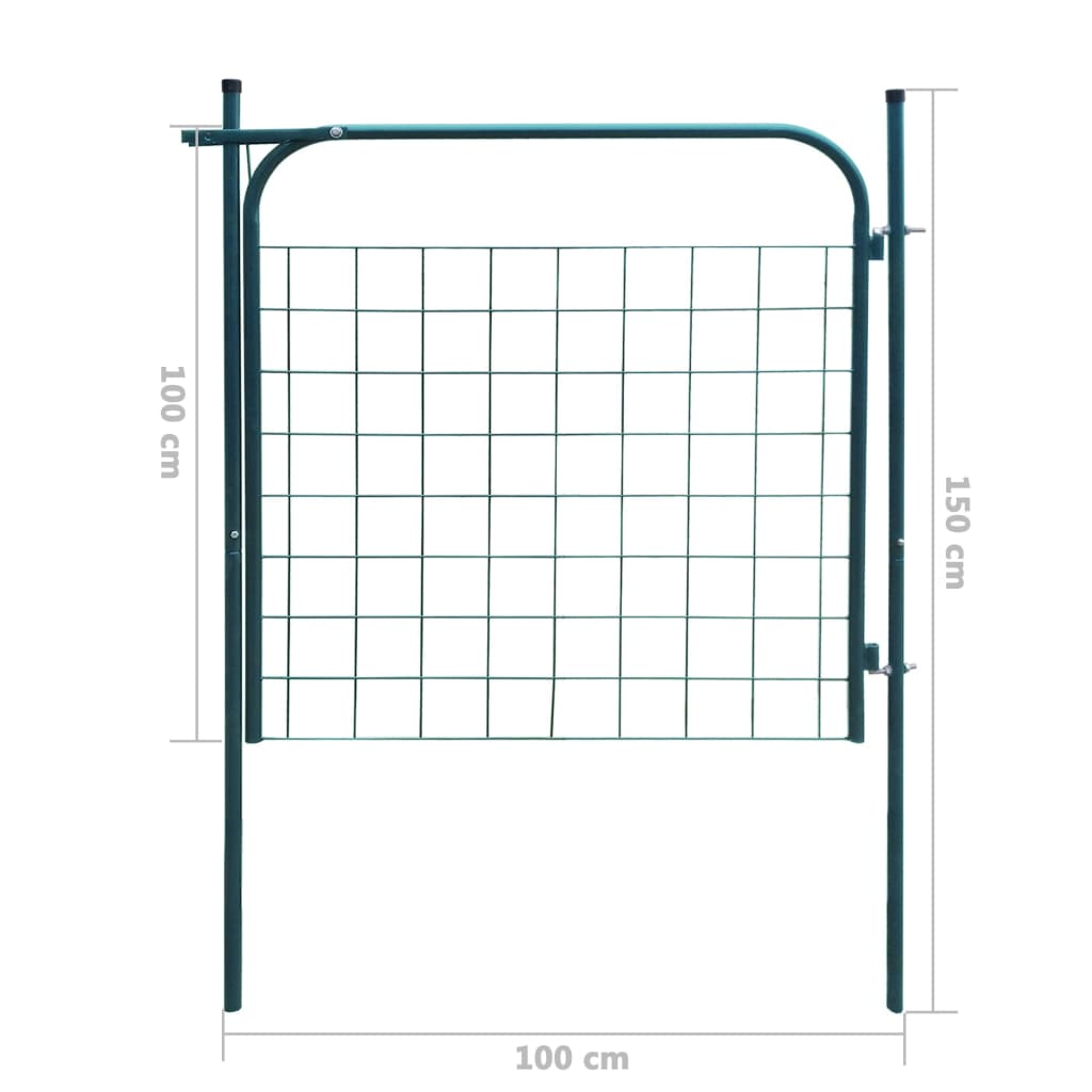 garden-fence-gate-39-4-x39-4-green At Willow and Wine USA!