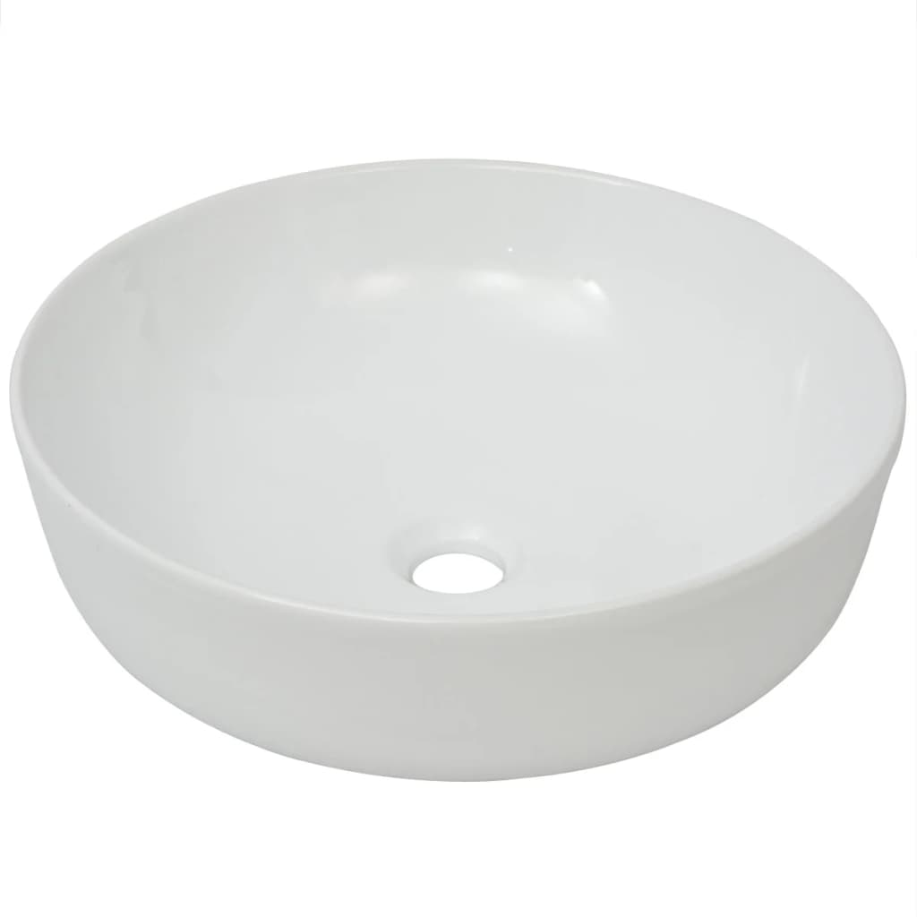 basin-round-ceramic-white-16-3-x5-3 At Willow and Wine USA!