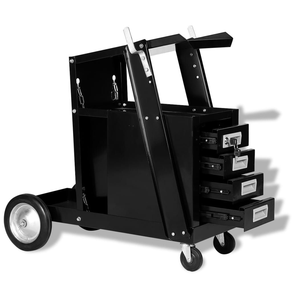 welding-cart-with-4-drawers-black At Willow and Wine USA!