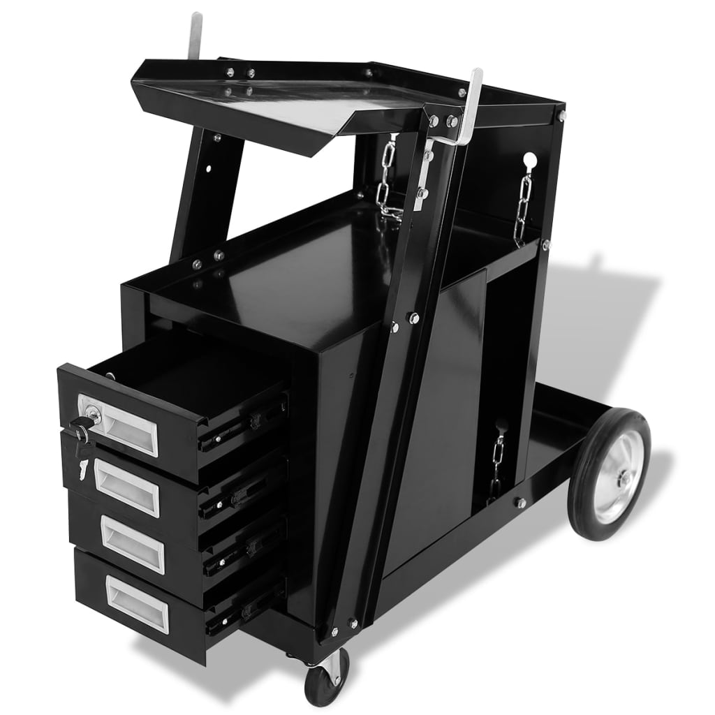 welding-cart-with-4-drawers-black At Willow and Wine USA!