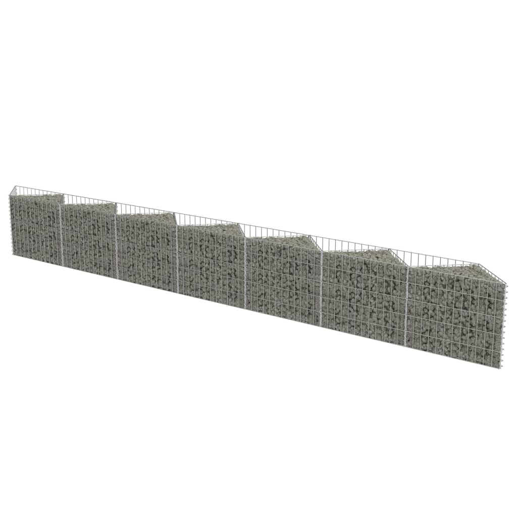 gabion-wall-galvanized-steel-177-2-x11-8-x19-7 At Willow and Wine USA!
