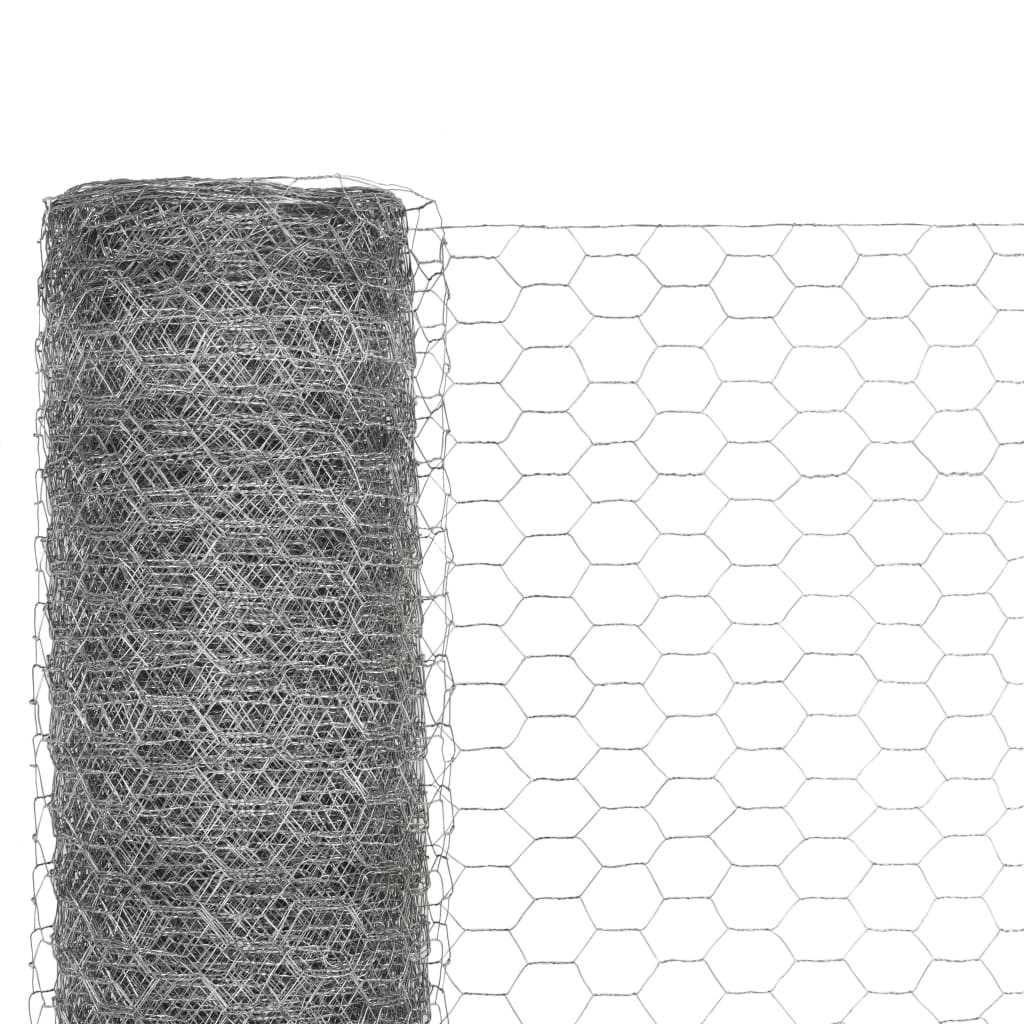chicken-wire-fence-galvanized-steel-82-x4-9-silver At Willow and Wine USA!
