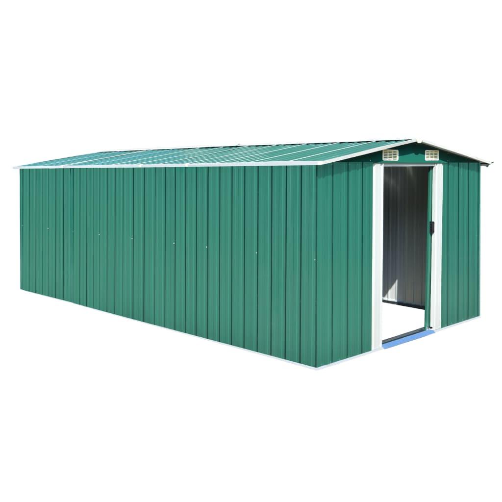 Garden Shed 101.2"x117.3"x70.1" Metal Gray