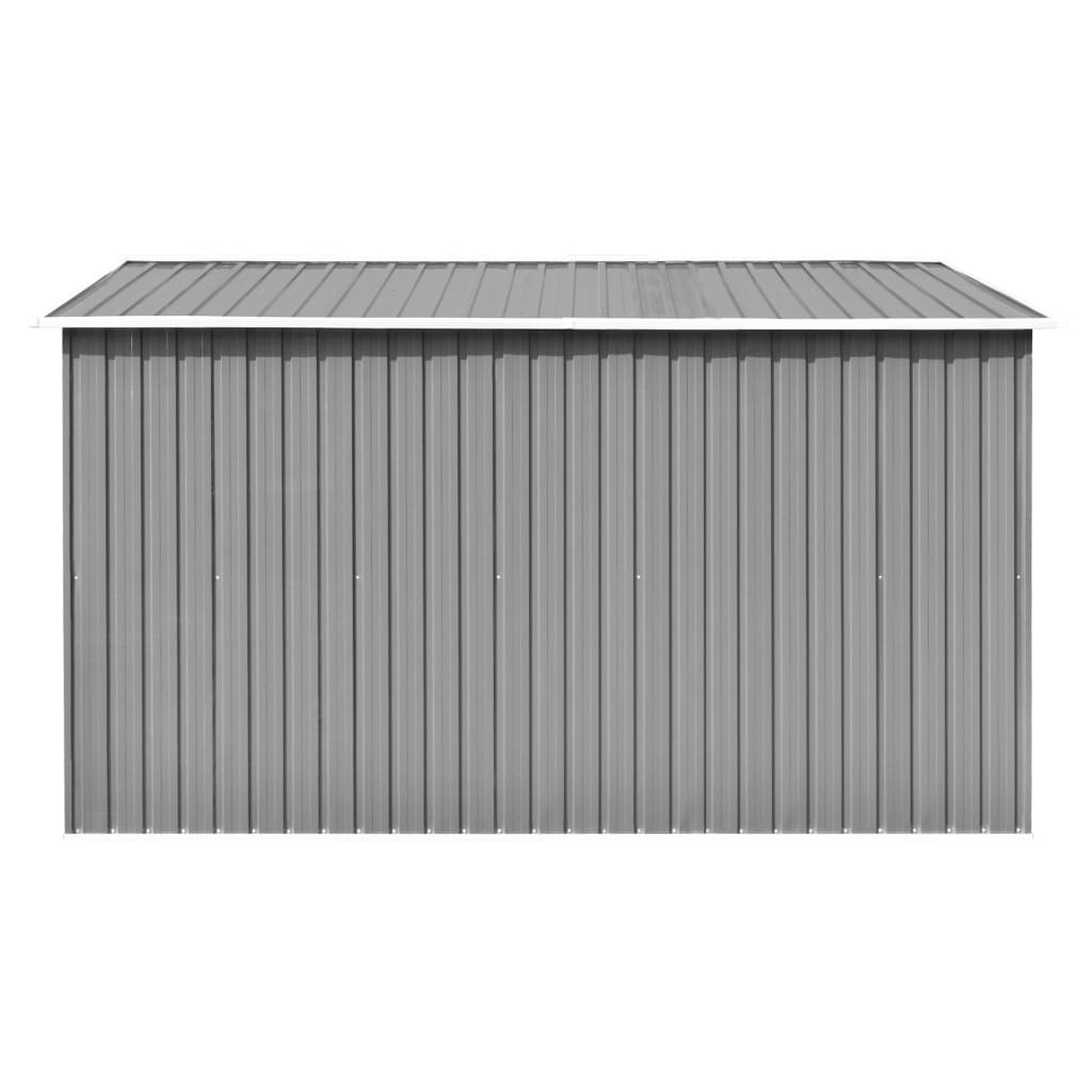 Garden Shed 101.2"x117.3"x70.1" Metal Gray