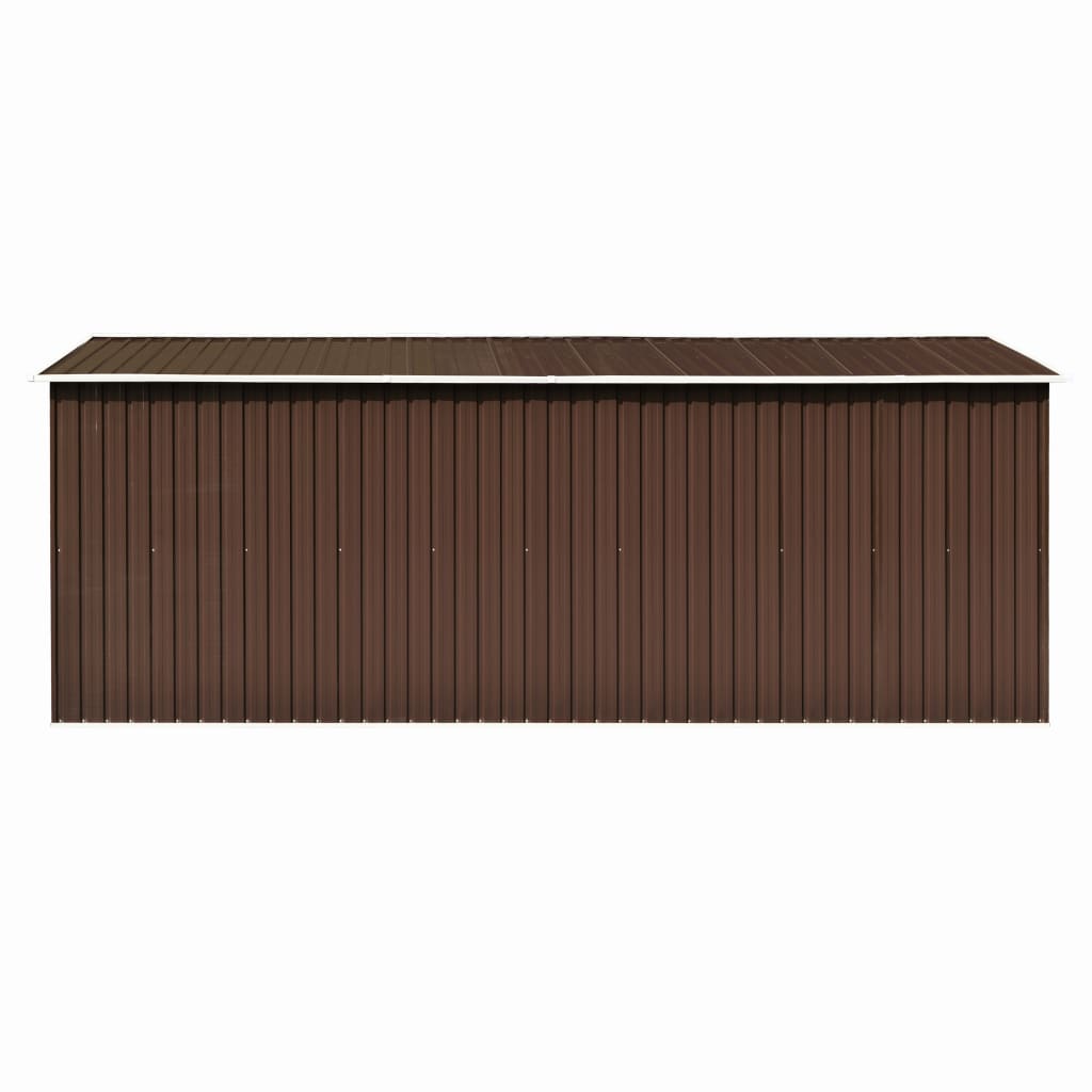 Garden Shed 101.2" x 192.5" x 71.3" Metal Brown