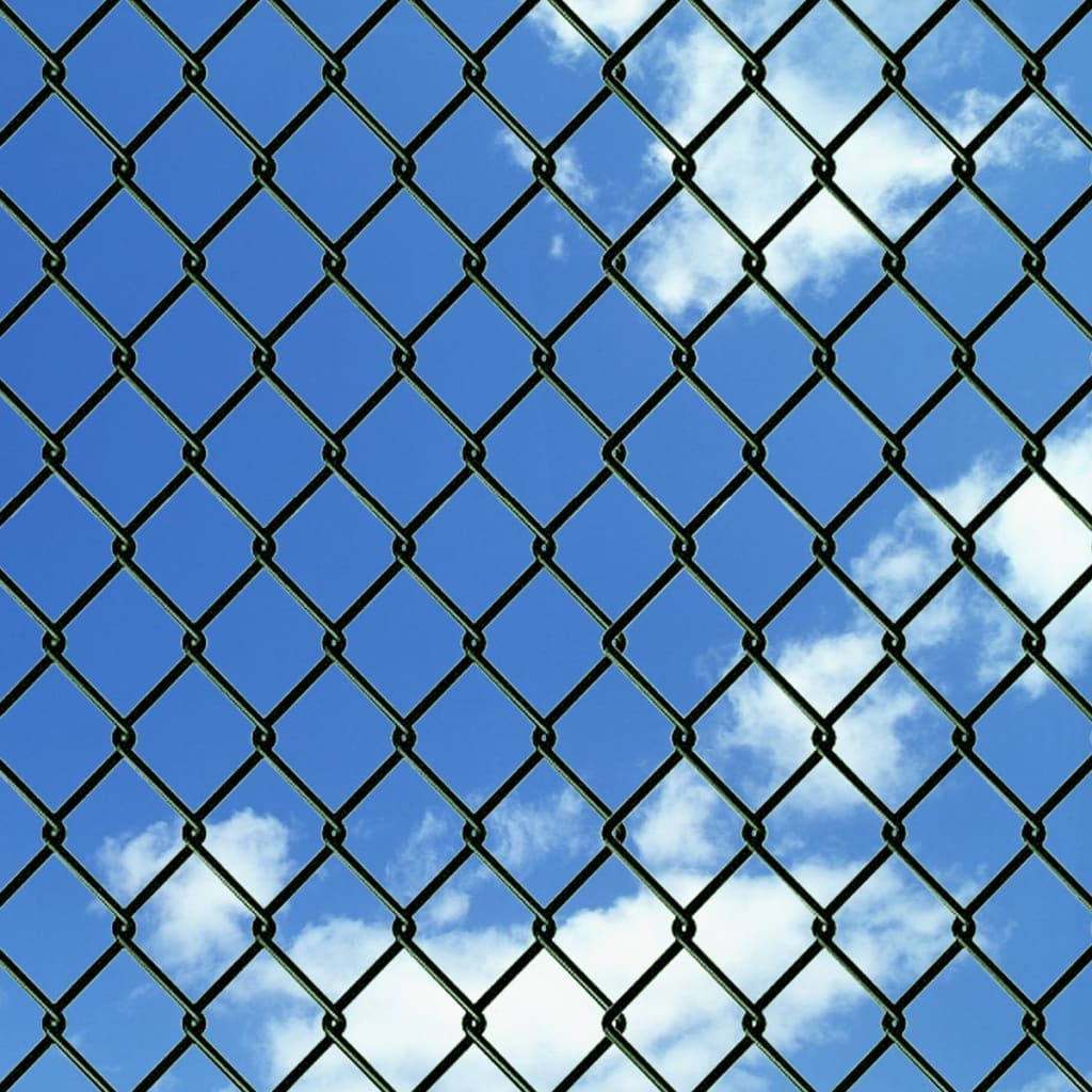 chain-link-fence-with-posts-spike-steel-4-11-x82-914254 At Willow and Wine USA!