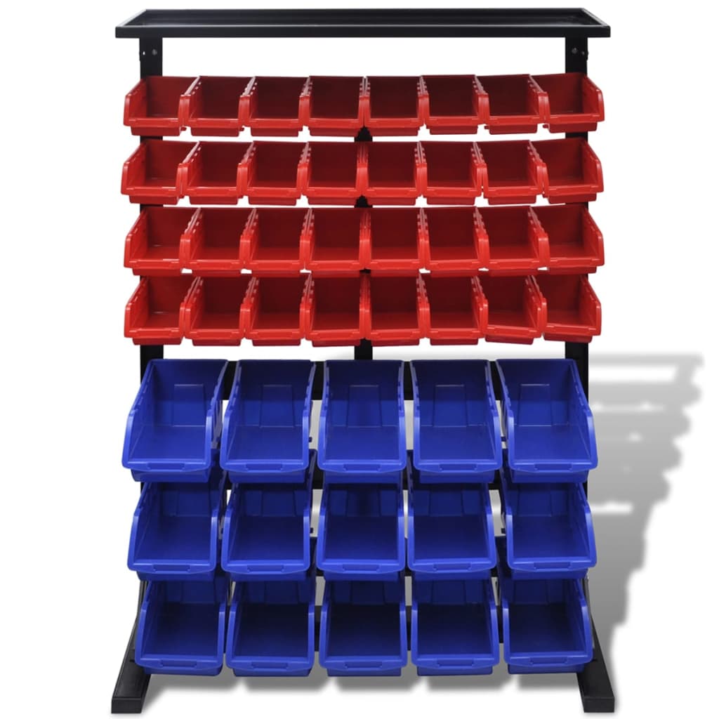 garage-tool-organizer-blue-red At Willow and Wine USA!