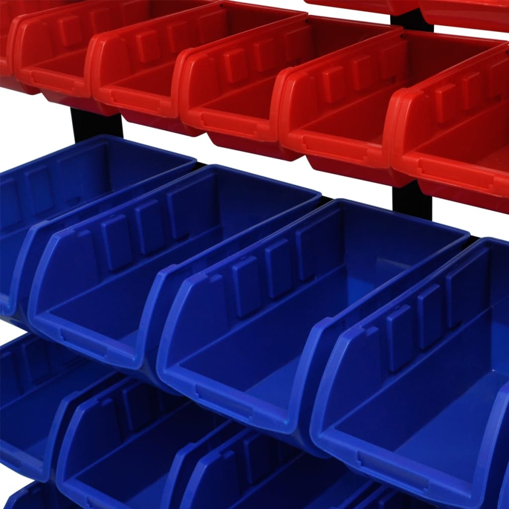 garage-tool-organizer-blue-red At Willow and Wine USA!