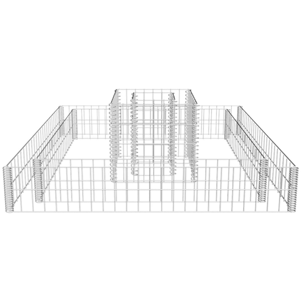 gabion-planter-galvanized-steel-47-2-x47-2-x7-8 At Willow and Wine USA!