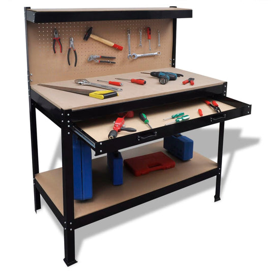 workbench-with-pegboard-and-drawer At Willow and Wine USA!