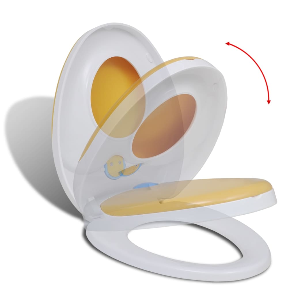 white-yellow-soft-close-toilet-seat-adults-children At Willow and Wine USA!