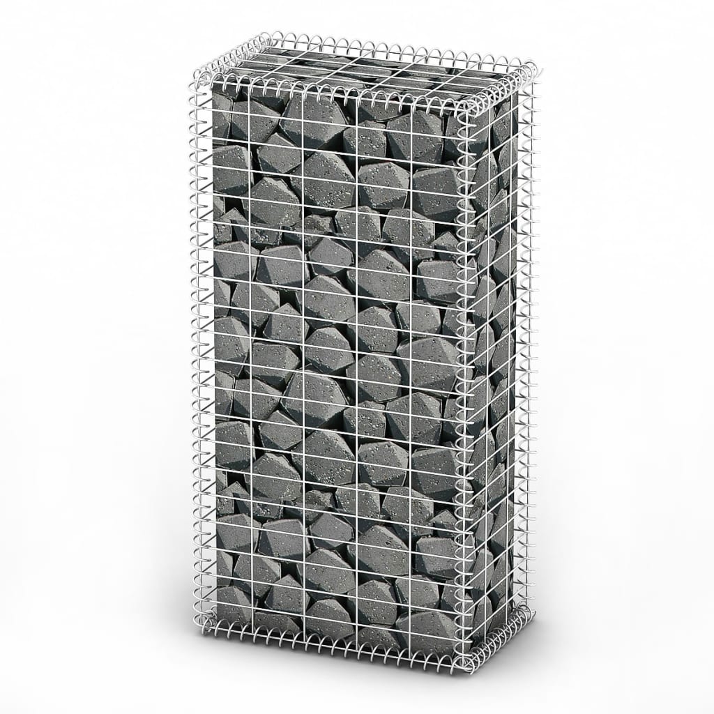 gabion-basket-with-lids-galvanized-wire-39-4-x11-8-x11-8 At Willow and Wine USA!