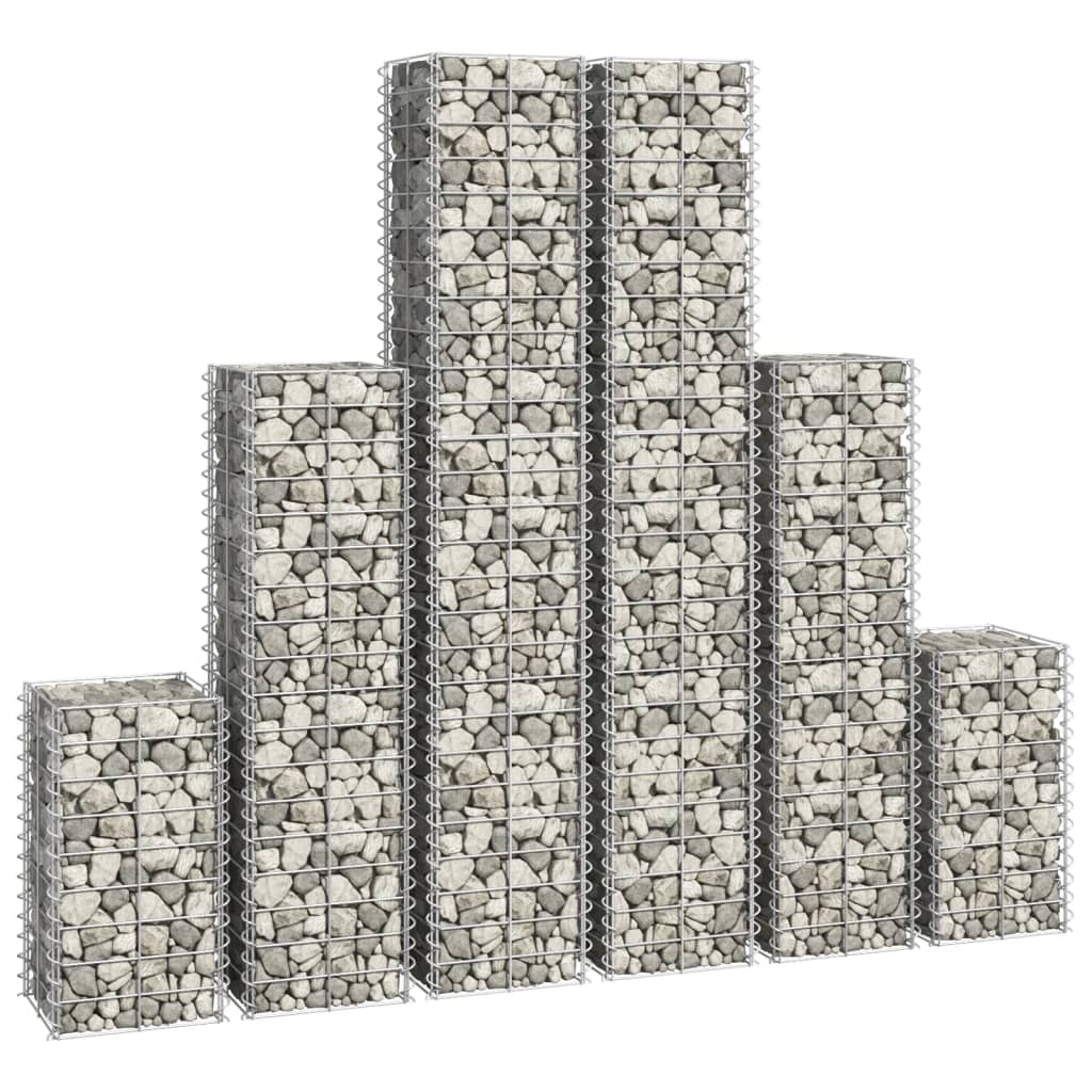 6-piece-gabion-set-galvanized-wire At Willow and Wine USA!