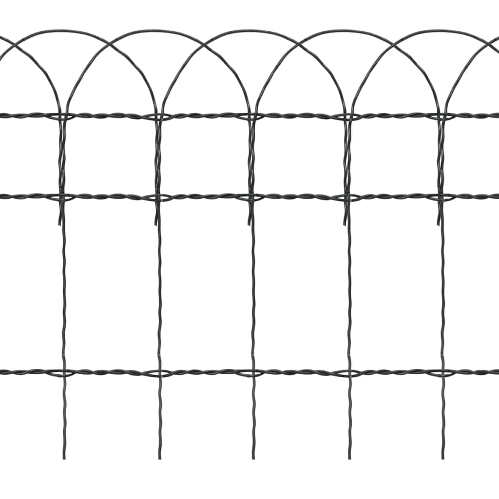 garden-border-fence-powder-coated-iron-82-x1-3 At Willow and Wine USA!