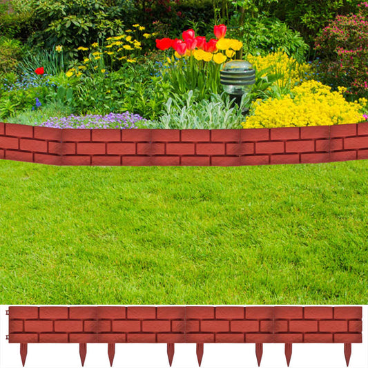 lawn-divider-with-brick-design-11-pcs At Willow and Wine USA!