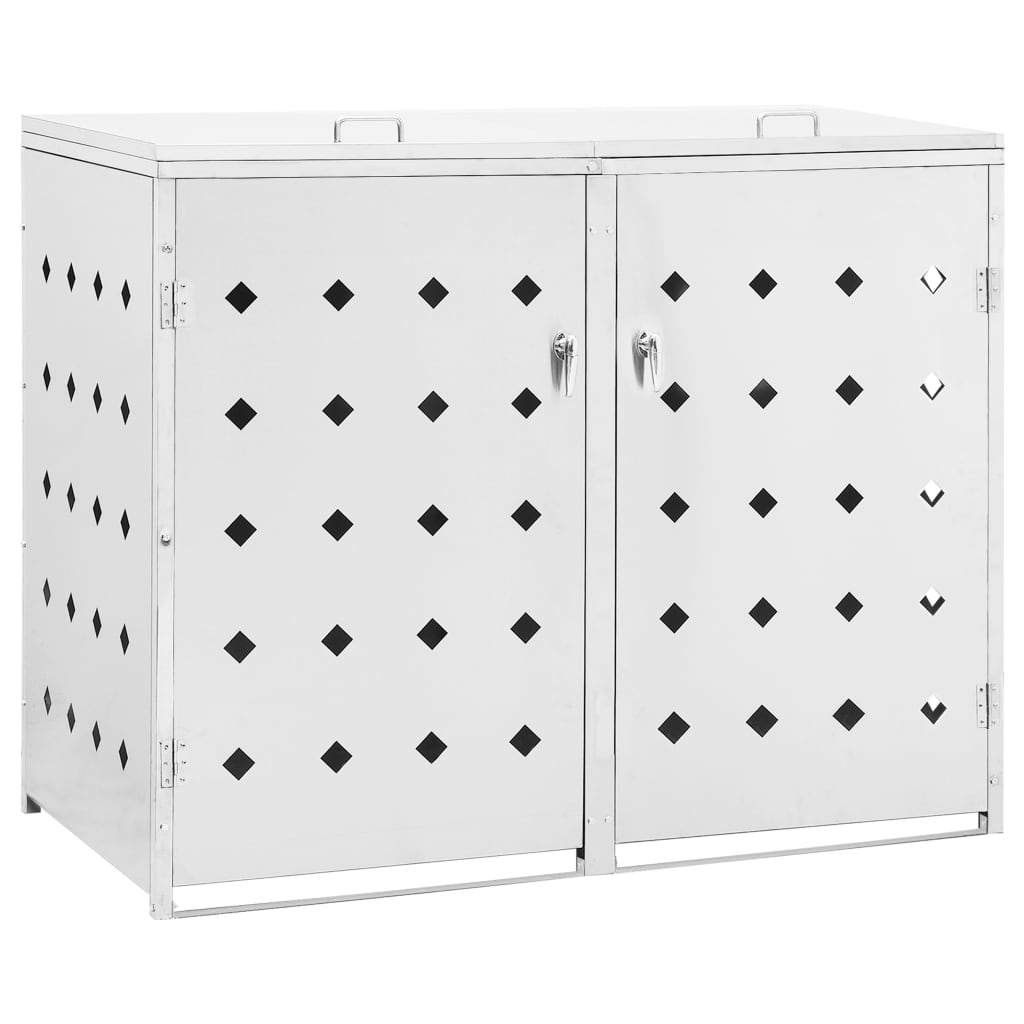 double-wheelie-bin-shed-63-4-gal-stainless-steel-813855 At Willow and Wine USA!