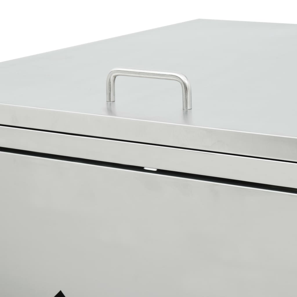 double-wheelie-bin-shed-63-4-gal-stainless-steel-813855 At Willow and Wine USA!