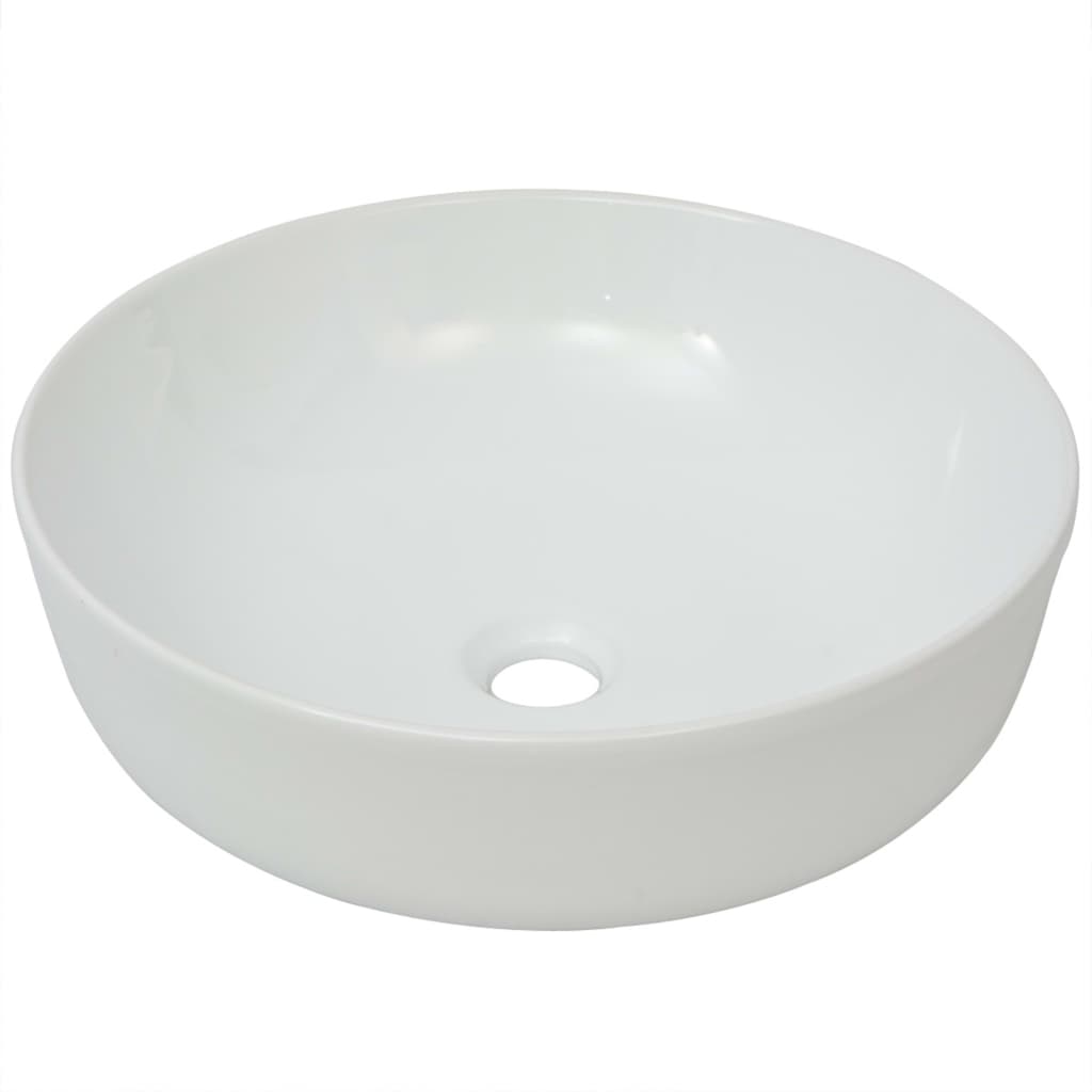 basin-round-ceramic-white-16-3-x5-3-910780 At Willow and Wine USA!