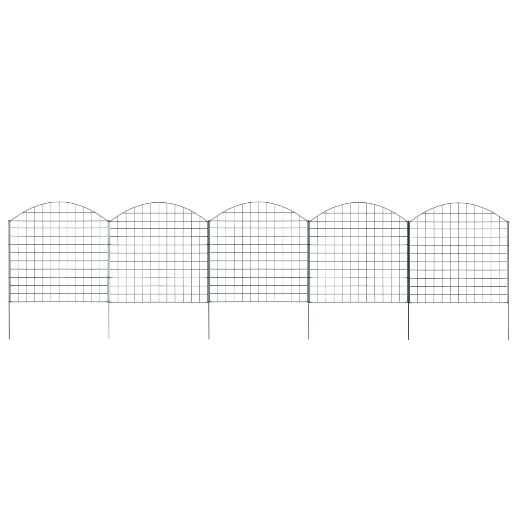 arched-garden-fence-set-30-4-x10-2-green At Willow and Wine USA!