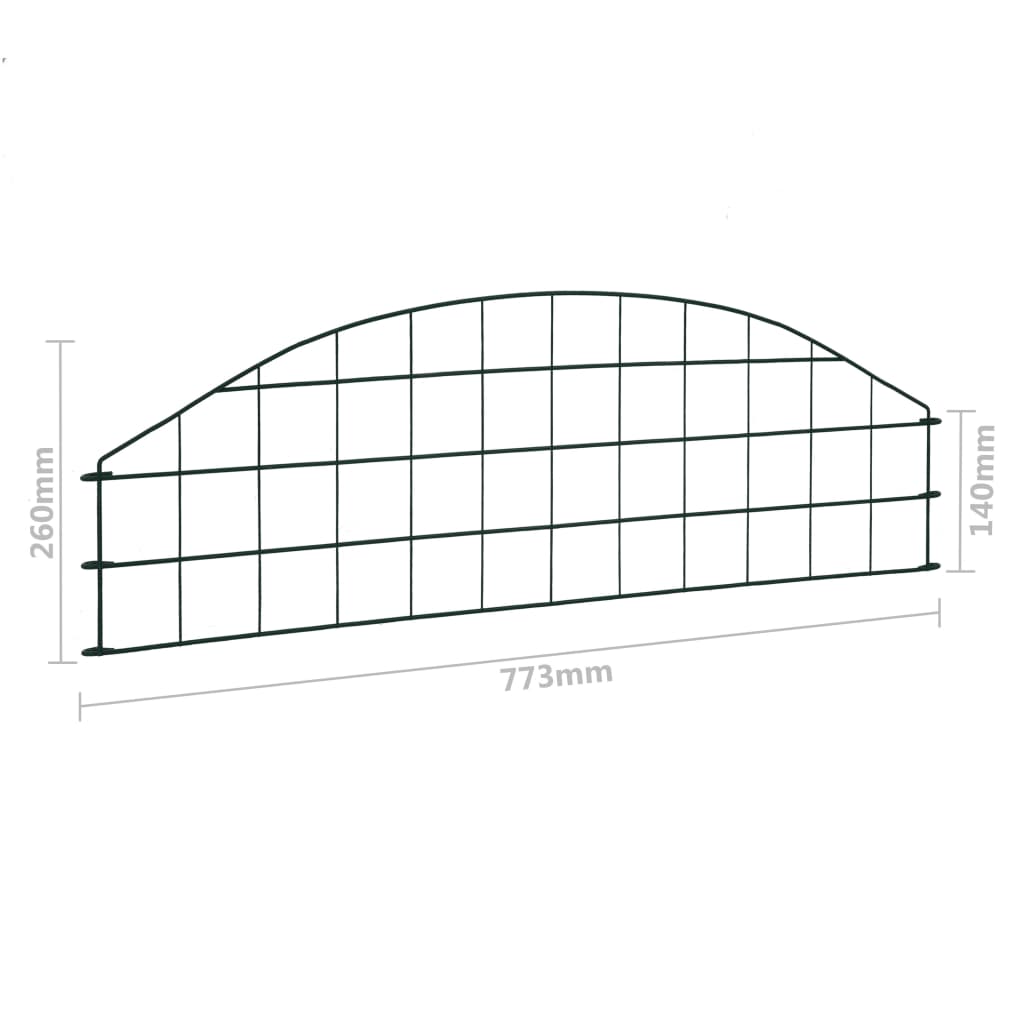 arched-garden-fence-set-30-4-x10-2-green At Willow and Wine USA!