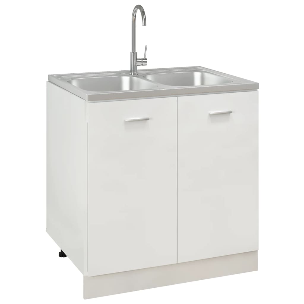 kitchen-sink-with-double-basins-silver-31-5-x23-6-x6-1-stainless-steel At Willow and Wine USA!