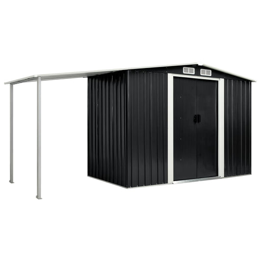 garden-shed-with-sliding-doors-anthracite-152-x51-6-x70-1-steel-926668 At Willow and Wine USA!