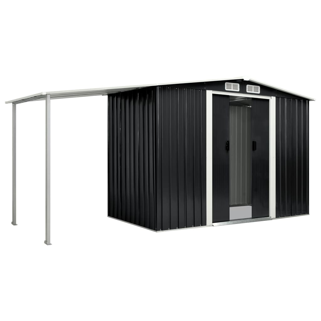 garden-shed-with-sliding-doors-anthracite-152-x51-6-x70-1-steel-926668 At Willow and Wine USA!